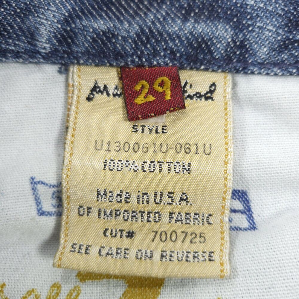 7 For All Mankind A pocket Medium Wash Button Zip Jeans Womens Size 29 Blue - Picture 7 of 9